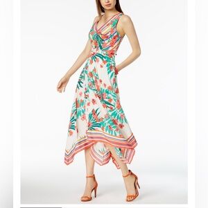 Vince Camuto Multicolor Asymmetrical Dress